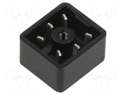 Connector: rectangular; male; PIN: 6; 6A; IP65; tinned; soldering