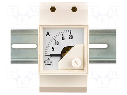 Meter; for DIN rail mounting; analogue; 0÷50A; True RMS; 40÷72Hz