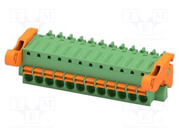 PCB connector, nominal cross section: 1.5 mm2, color: green,