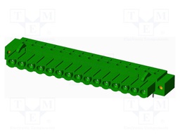 Connector: pluggable terminal block; socket; female; angled 90°