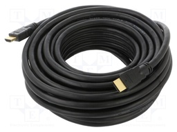 Cable; HDMI 1.4; HDMI plug,both sides; PVC; 15m; black; Core: CCS