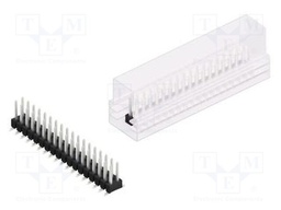 Connector: pin strips; pin header; male; PIN: 36; 2.54mm; SMT; 2x18