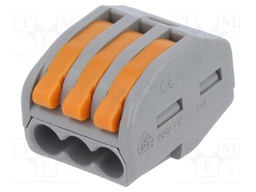 Installation quick splice; spring clamp; 0.2÷2.5mm2; 450V; 24A