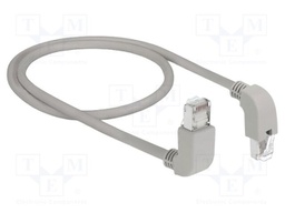 Patch cord; S/FTP; Cat: 6; Cu; 0.5m; LSZH; grey; 26AWG; halogen free