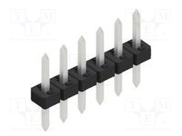 Connector: pin strips; pin header; male; PIN: 6; 2mm; THT; 1x6; 100V