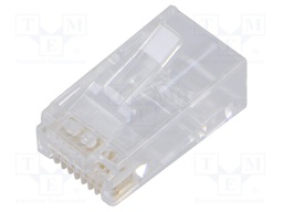 Connector: RJ45; plug; PIN: 8; Cat: 6; shielded; Layout: 8p8c