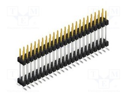 Connector: pin strips; pin header; male; PIN: 46; 2.54mm; SMT; 2x23