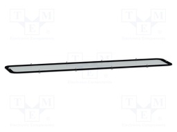 Cable gland plate; steel; W: 130mm; L: 545mm; Spacial S3D; D: 1.5mm