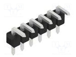 Connector: pin strips; pin header; male; PIN: 6; 2.54mm; THT; 1x6