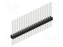Connector: pin strips; pin header; male; PIN: 23; 1.27mm; THT; 1x23