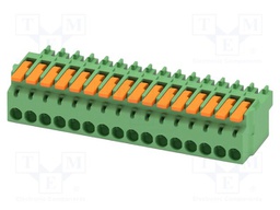 PCB connector, nominal cross section: 1.5 mm2, color: green,