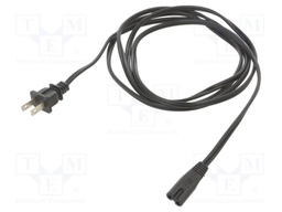 POWER CORD, NEMA 1-15P/IEC C7, 2.44M, 7A