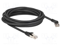 Patch cord; S/FTP; Cat: Cat 8.1; 5m; LSZH; black; 28AWG; Øcable: 6mm