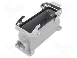 Enclosure: for HDC connectors; C146; size E24; with double latch