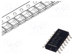 Operational Amplifier, 4 Amplifier, 3 MHz, 2.4 V/µs, 2.7V to 16V, SOIC, 14 Pins