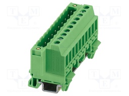 DIN rail connector, nominal cross section: 2.5 mm?, color: g