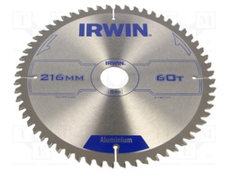 Circular saw; Ø: 216mm; Øhole: 30mm; Teeth: 60; aluminium