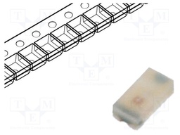 LED; SMD; 0603; green; 4.5÷15mcd; 1.6x0.7x0.4mm; 130°; 2.2÷2.6V