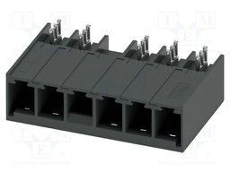 PCB headers, nominal cross section: 6 mm?, color: black, nom