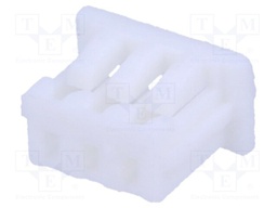 Plug; wire-board; female; 1.25mm; PIN: 3; w/o contacts; for cable