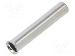 Tip: bootlace ferrule; non-insulated; copper; 1.5mm2; 12mm; tinned