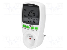Controller; plug-in; IP20; 16A; 230VAC 50/60Hz; Display: LCD; white
