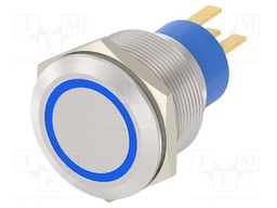 Switch: vandal resistant; Pos: 2; SPST; IP67; OFF-(ON); Illumin: LED