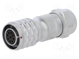 Plug; female; SF12; PIN: 9; IP67; 5÷8mm; 3A; soldering; for cable