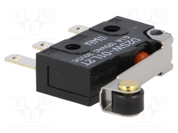 Microswitch SNAP ACTION; with lever (with roller); SPDT; Pos: 2