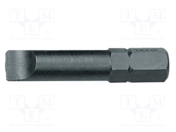 Screwdriver bit; slot; 7x1.2mm; 5/16"; Overall len: 41mm