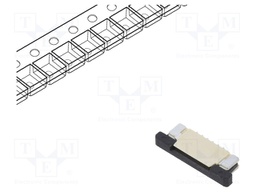 Connector: FFC/FPC; Plating: tinned; SMT; PIN: 6; 1mm; horizontal