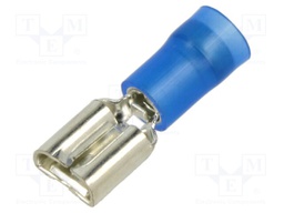 Terminal: flat; 6.3mm; 0.8mm; female; 1.5÷2.5mm2; crimped; tinned