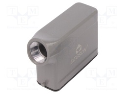 Enclosure: for HDC connectors; size D16A; for cable; for latch