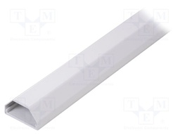 Closed cable trunkings; white; L: 1.1m; W: 50mm; H: 26mm