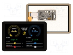 Display: TFT; 10.1"; 1280x800; 32MBFLASH,32MBPSRAM; 900cd/m2; 4÷6V