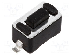 Microswitch TACT; SPST-NO; Pos: 2; 0.05A/12VDC; SMT; none; 1.6N