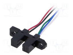 Sensor: photoelectric; through-beam (with slot); DARK-ON; 20mA