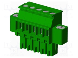 Connector: pluggable terminal block; plug; female; angled 90°