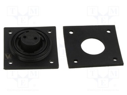 Connector: circular; socket; female; PIN: 2; 12A; 277V; low profile