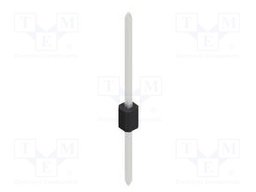 Connector: pin strips; pin header; male; PIN: 1; 1.27mm; THT; 1x1