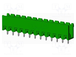 Connector: pluggable terminal block; socket; male; straight; THT