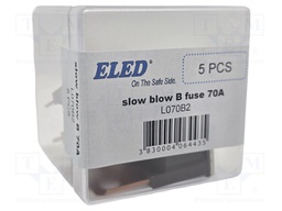 Fuse: fuse; 70A; 32VDC; automotive; 22.2mm; 22.2x15.2x45mm