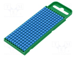 Markers for cables and wires; Label symbol: -; 0.8÷2.2mm; blue