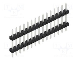 Connector: pin strips; pin header; male; PIN: 15; 2mm; THT; 1x15