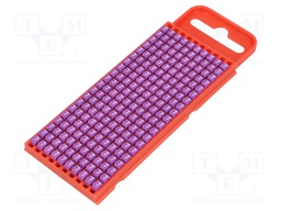 Markers for cables and wires; Label symbol: 7; 2÷2.8mm; violet
