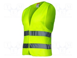 Reflection waistcoat; Size: XXXL; yellow; warning,mesh; 120g/m2
