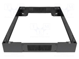 Cabinet socle; Dimensions: 1200x100x800mm; steel; black