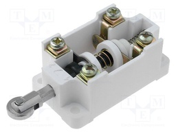 Limit switch; pusher with parallel roller; NO + NC; 16A; IP00