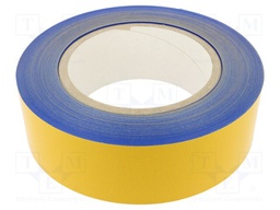 Tape: marking; blue; L: 50m; W: 75mm; self-adhesive; PVC