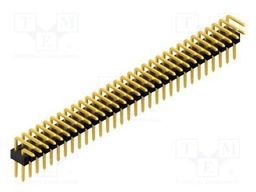 Connector: pin strips; pin header; male; PIN: 62; 2.54mm; THT; 2x31